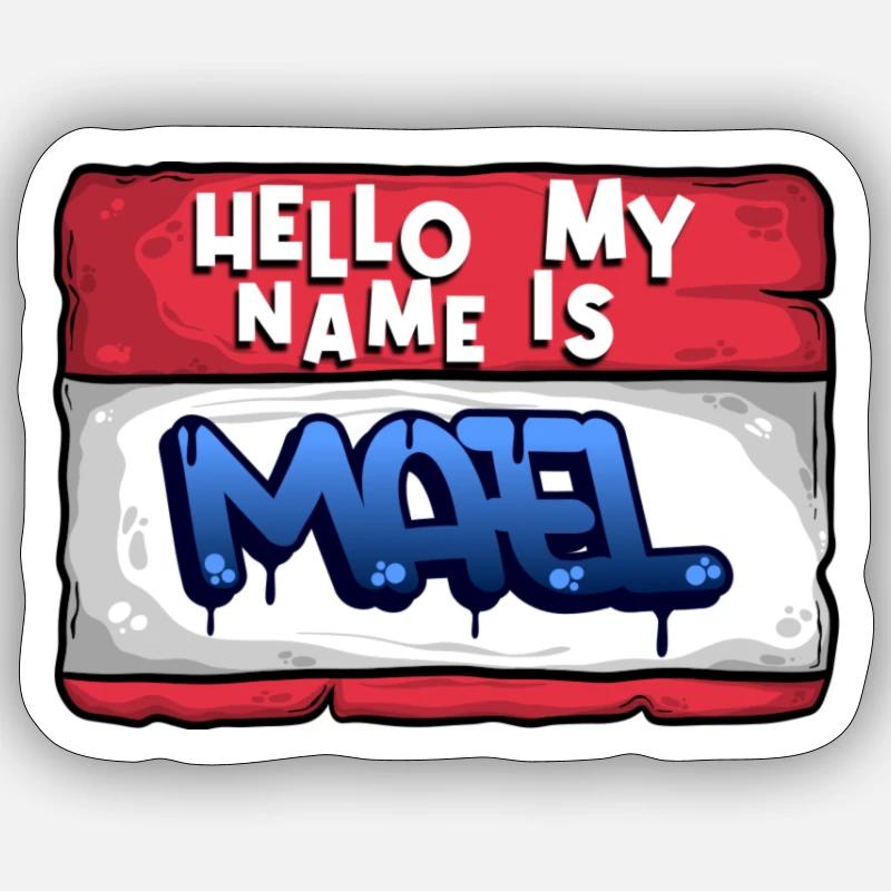 First Name Mael Sticker size S (10 x 10 cm)