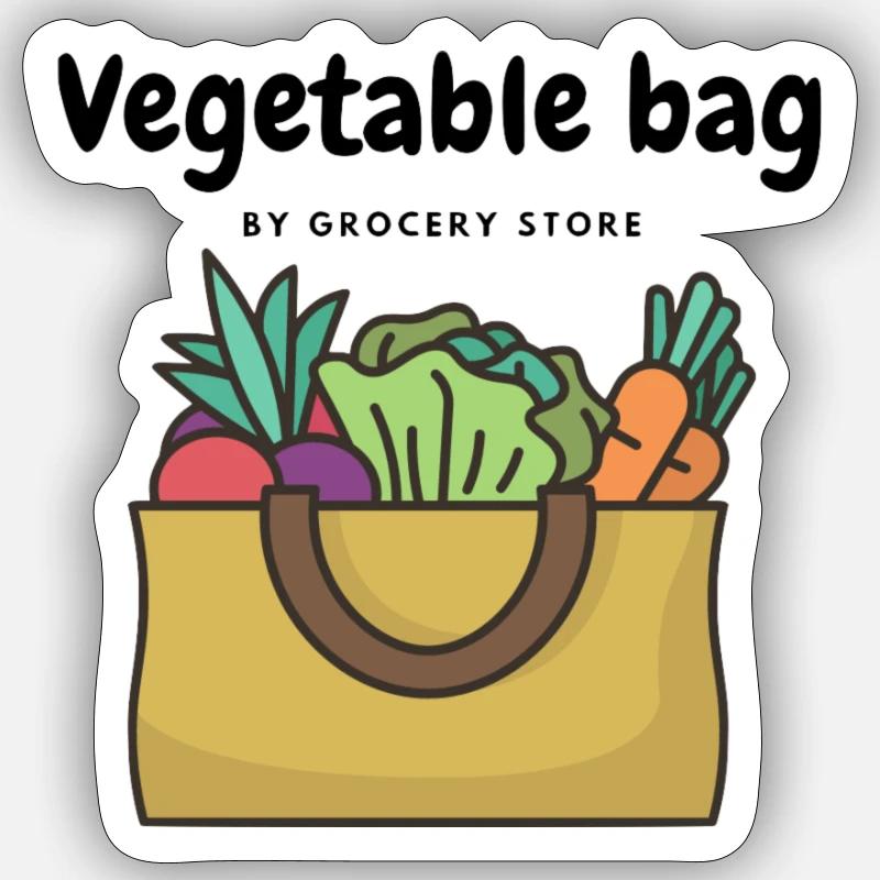 vegetable bag Sticker Größe S (10 x 10 cm)