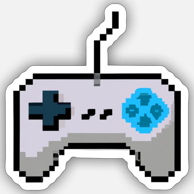 Pixelart game controller Sticker size S (10 x 10 cm)