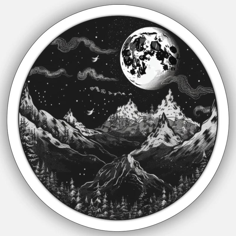 Silent Night Sticker size S (10 x 10 cm)