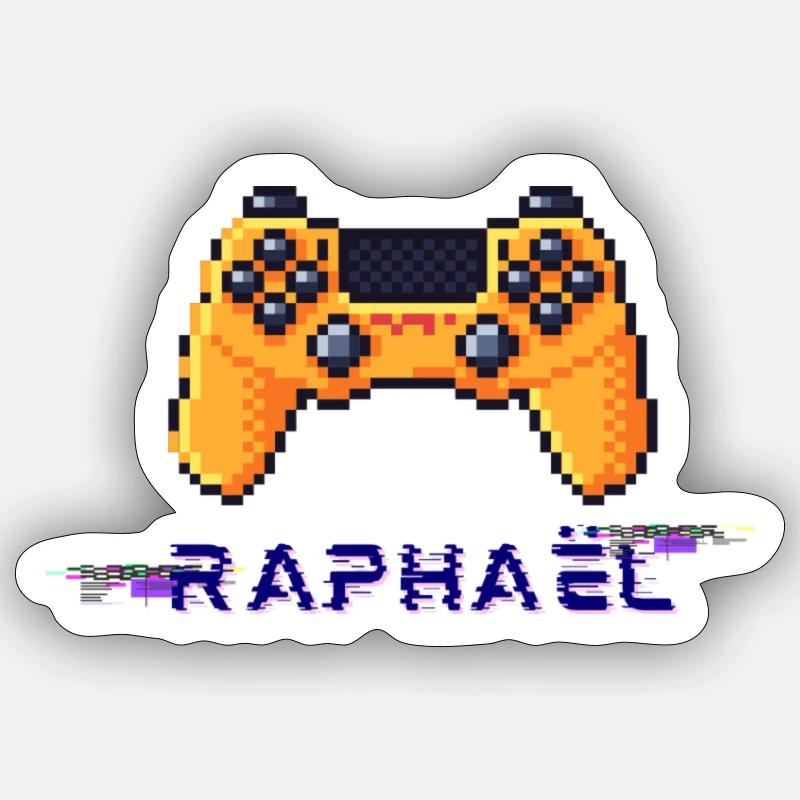 Raphaël - Sticker taille S (10 x 10 cm) - blanc mat