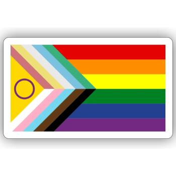 Fierté du handicap - Sticker taille S (10 x 10 cm) - blanc mat - Devant