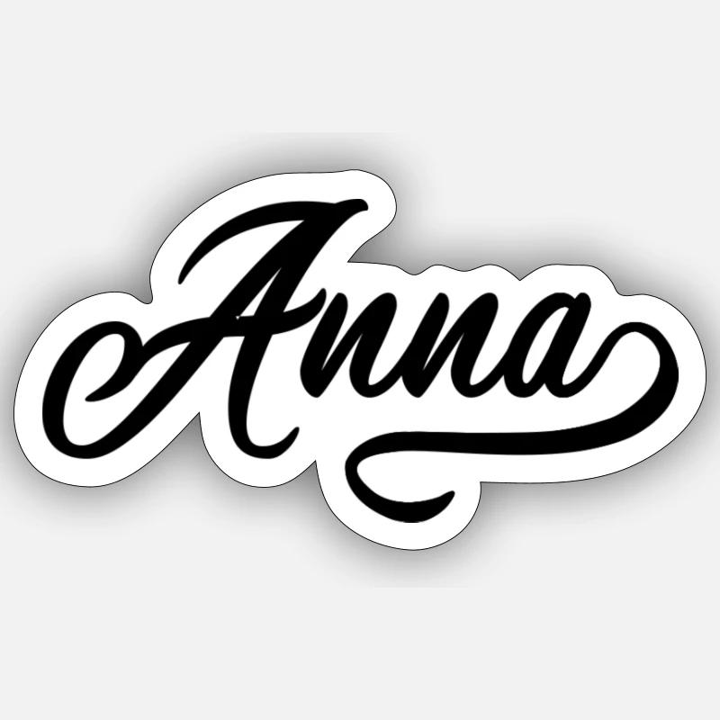 Annata Anna - Sticker formato S (10 x 10 cm) - bianco opaco