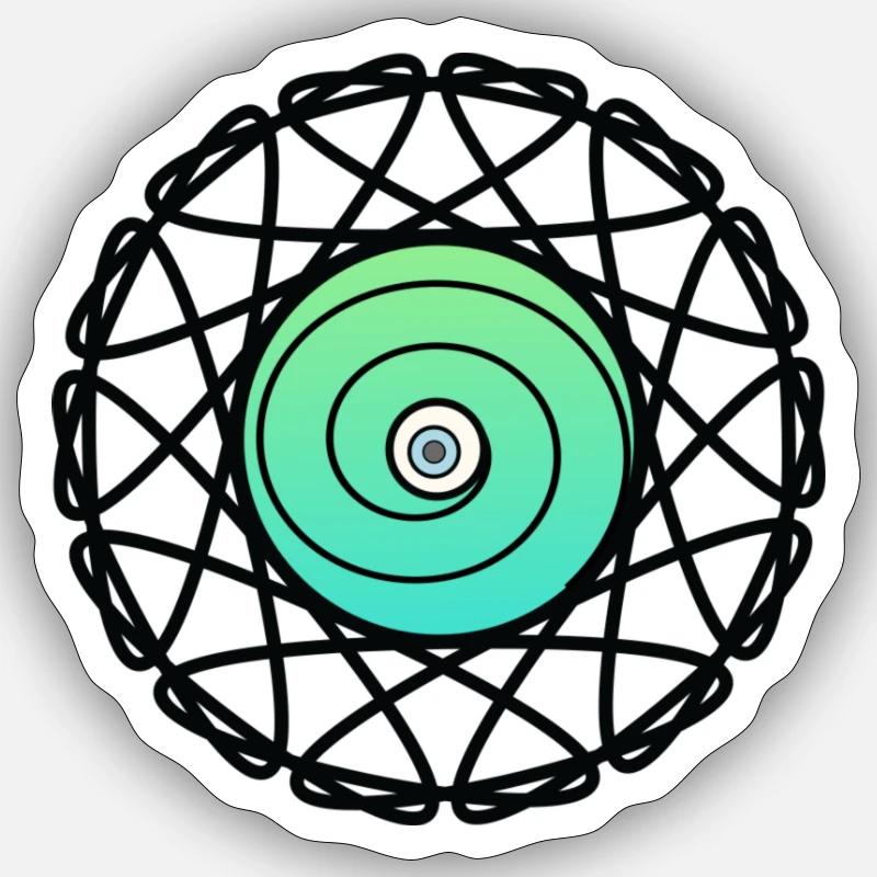 Augensphäre Sticker Größe S (10 x 10 cm)