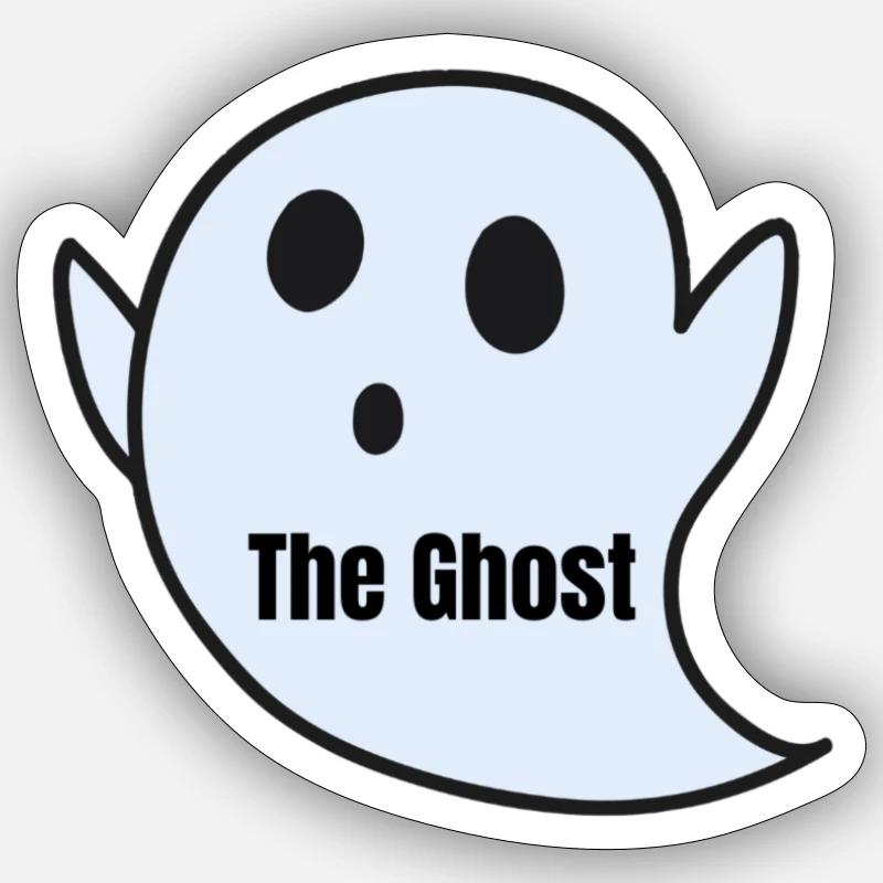 The Gost 1 - Sticker Größe S (10 x 10 cm) - Mattweiß