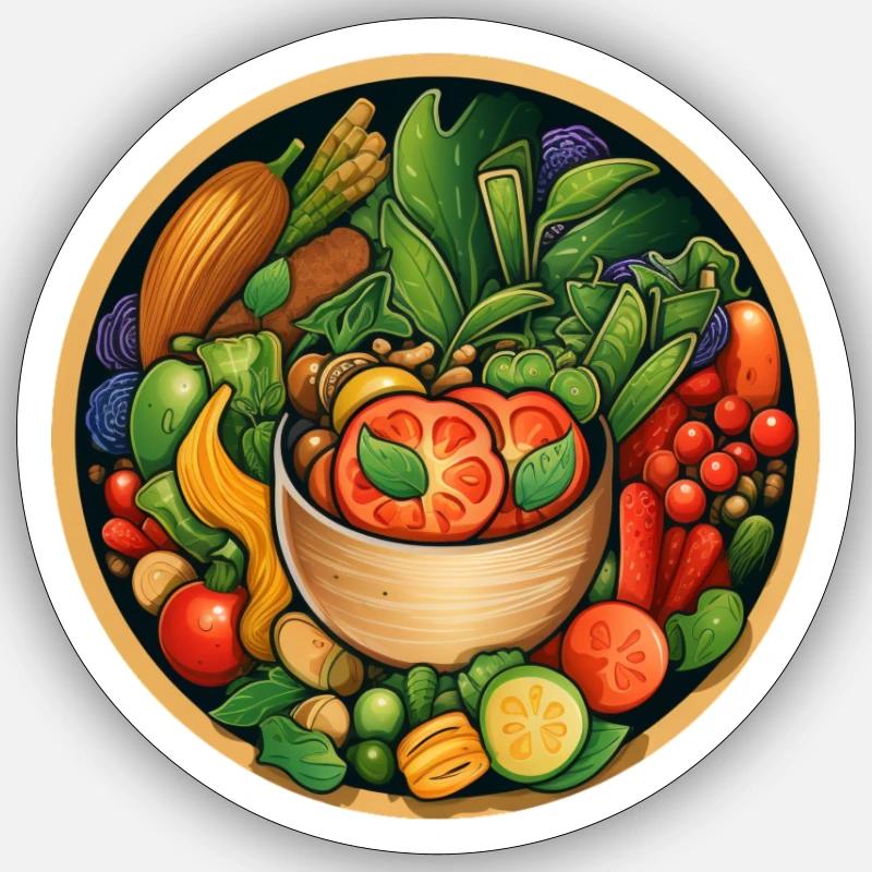 Bol d’essence verte Sticker taille S (10 x 10 cm)