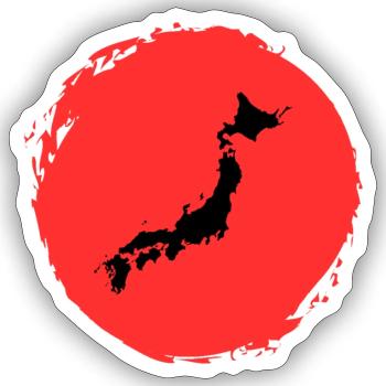 Japanese Character Art - ApriNoeScor - Sticker size S (10 x 10 cm) - white matte - Front
