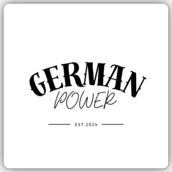 Germany2024 - Sticker Größe S (10 x 10 cm) - Mattweiß - Vorne