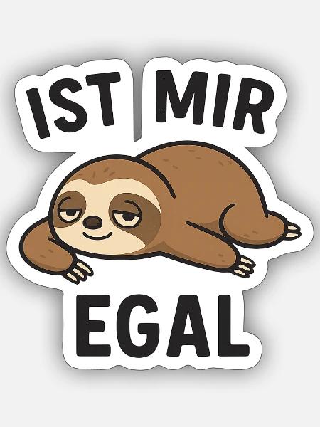- Sticker Größe S (10 x 10 cm) - Mattweiß