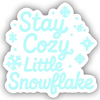 Reste Confortable Néon Script - Sticker taille S (10 x 10 cm) - blanc mat - Devant