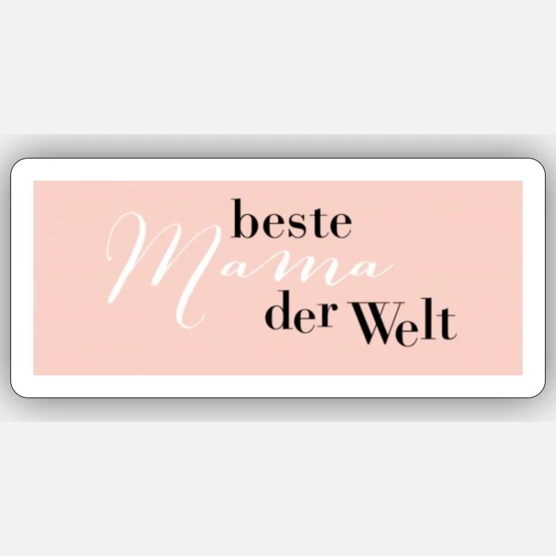 Meilleure mère - Sticker taille S (10 x 10 cm) - blanc mat