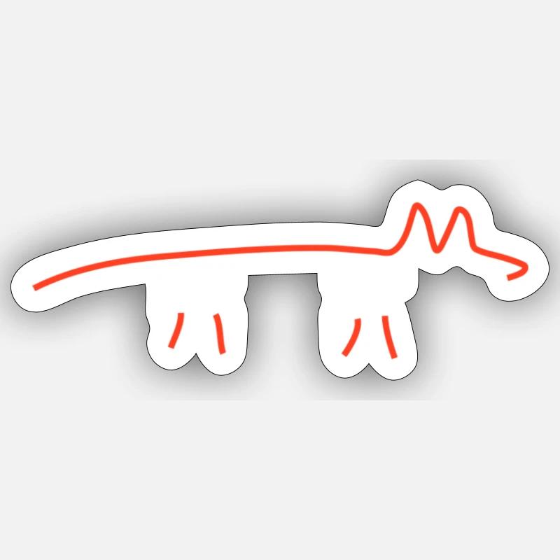 red fox Sticker Größe S (10 x 10 cm)