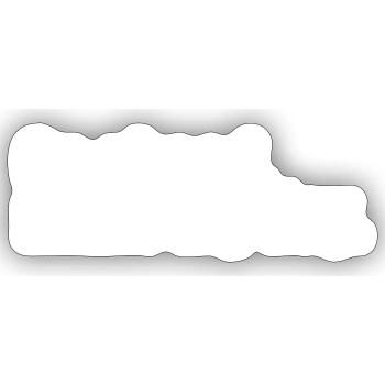 go ahead make my day quote - Sticker size S (10 x 10 cm) - white matte - Front