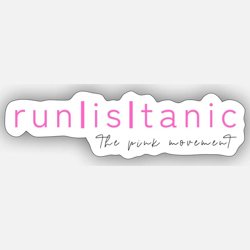 the pink movement - Sticker Größe S (10 x 10 cm) - Mattweiß