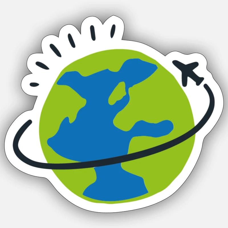 Reise Sticker Größe S (10 x 10 cm)