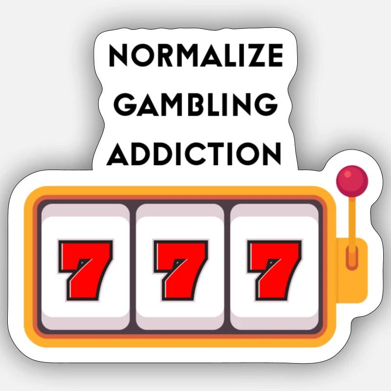 Normalize Gambling Sticker Größe S (10 x 10 cm)