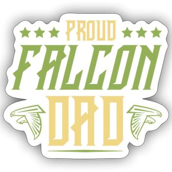 Fauconnerie Papa - Sticker taille S (10 x 10 cm) - blanc mat - Devant