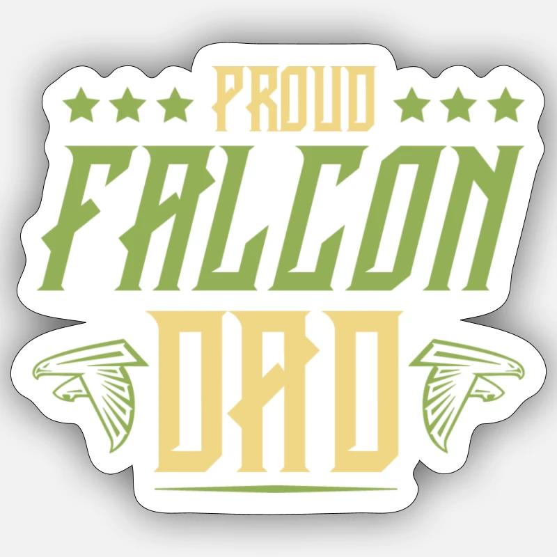 Falconry Papa - Sticker size S (10 x 10 cm) - white matte