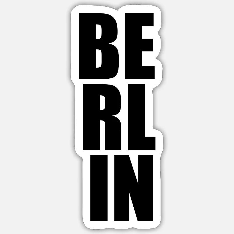 Berlin Sticker size S (10 x 10 cm)
