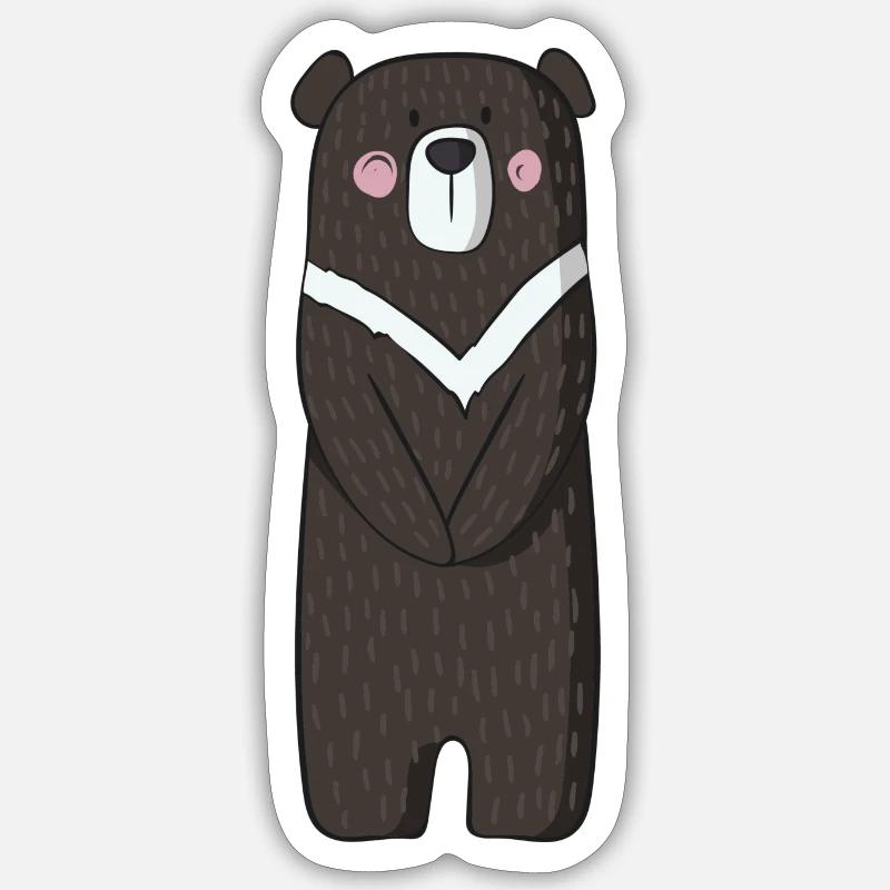 Bear Bear Bear - Sticker size S (10 x 10 cm) - white matte