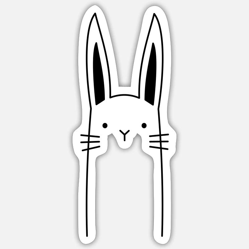 Rabbit Sticker size S (10 x 10 cm)