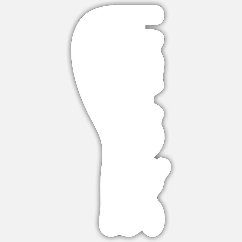 squash - Sticker taille S (10 x 10 cm) - blanc mat
