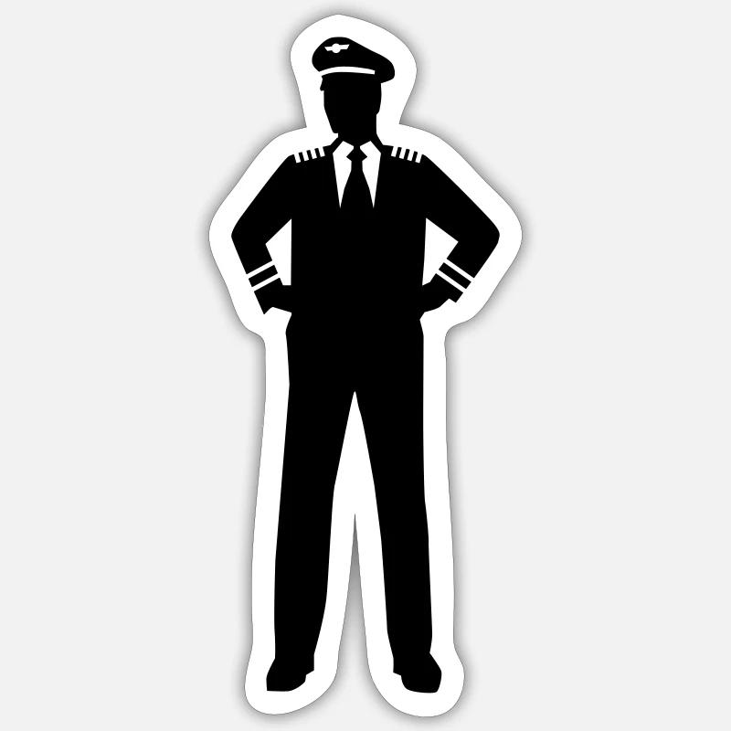 Pilote Sticker taille S (10 x 10 cm)