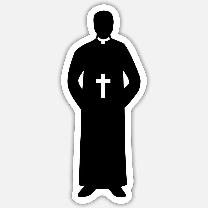 Priest Sticker size S (10 x 10 cm)