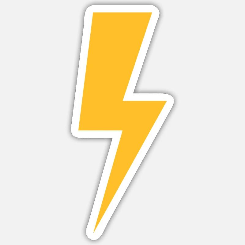lightning Sticker size S (10 x 10 cm)