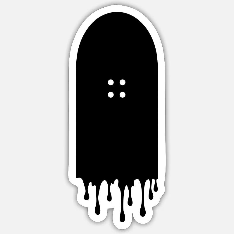 Skateboard Drip Sticker size S (10 x 10 cm)