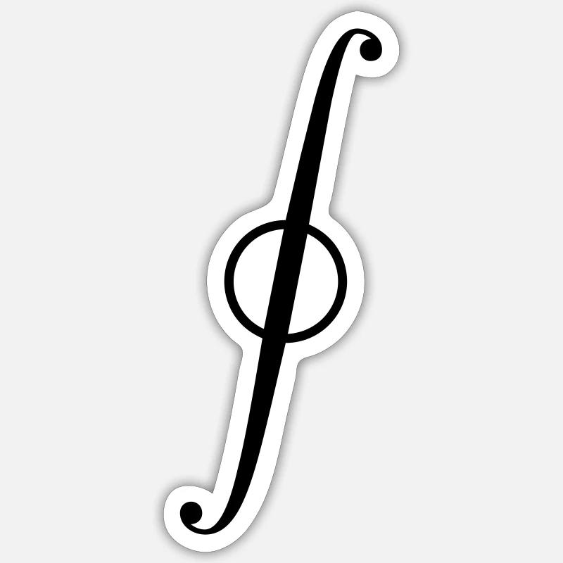 Curve integral Sticker size S (10 x 10 cm)