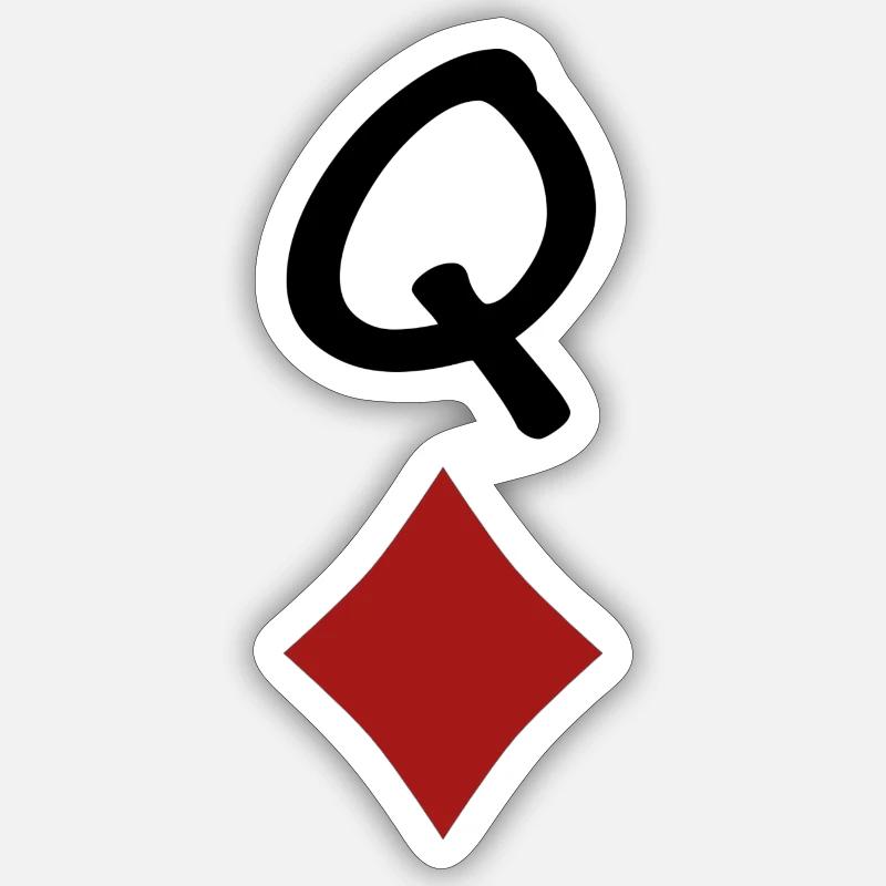 King Queen Partnerlook - Sticker size S (10 x 10 cm) - white matte