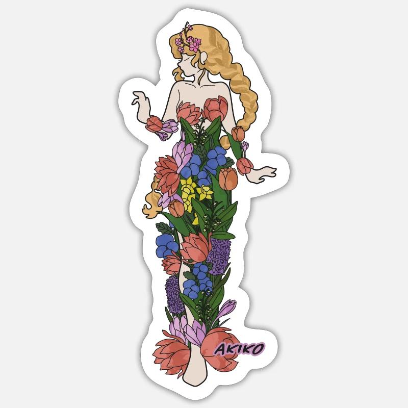 Spring Child Sticker size S (10 x 10 cm)