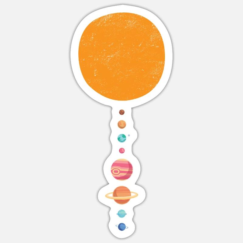 Solar system and its planets: astronomer gift Sticker size S (10 x 10 cm)