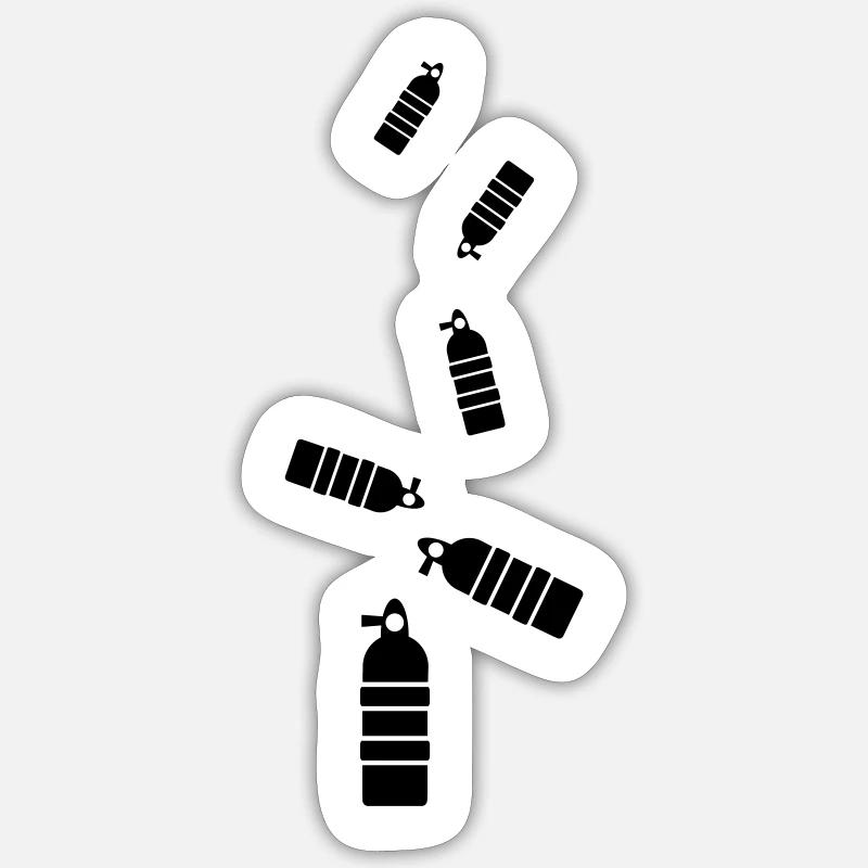 Symbole de plongée à l’oxygène Sticker taille S (10 x 10 cm)