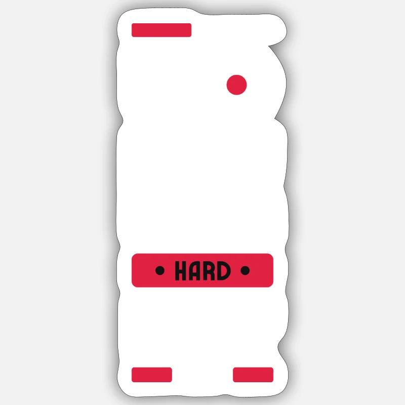 Arbeite hart Sticker Größe S (10 x 10 cm)