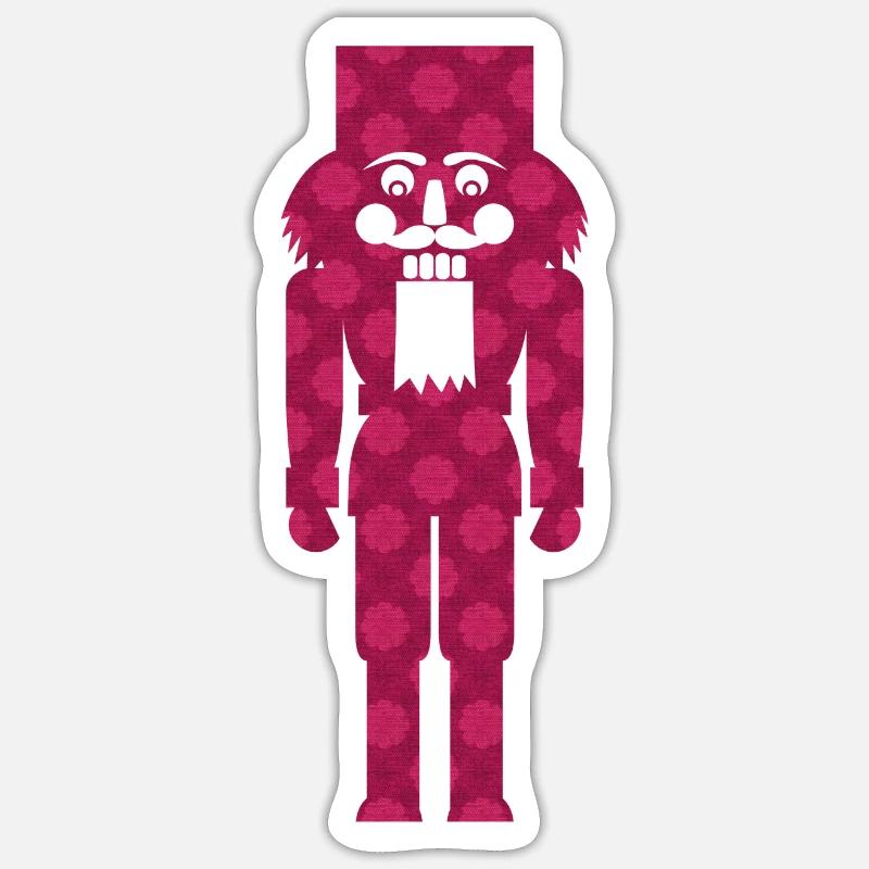 Nutcracker Christmas Decoration Texture Pattern Sticker size S (10 x 10 cm)