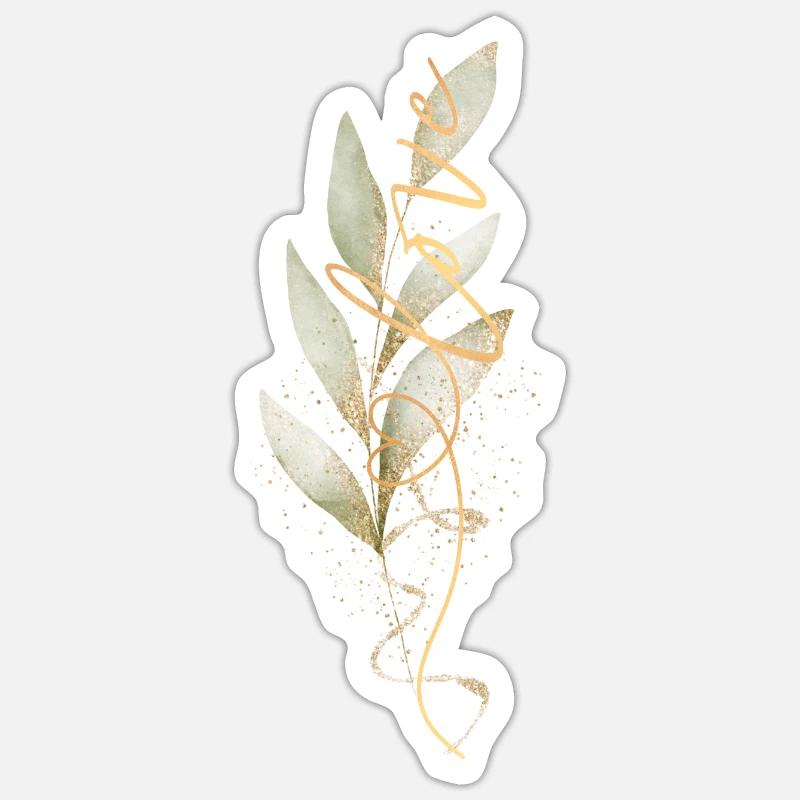Love - Sticker size S (10 x 10 cm) - white matte