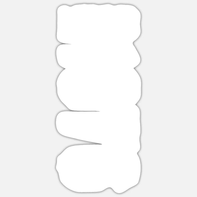 Legend 1976 white - Sticker Größe S (10 x 10 cm) - Mattweiß