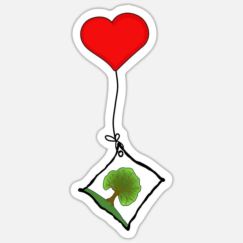 Arbre - Sticker taille S (10 x 10 cm) - blanc mat