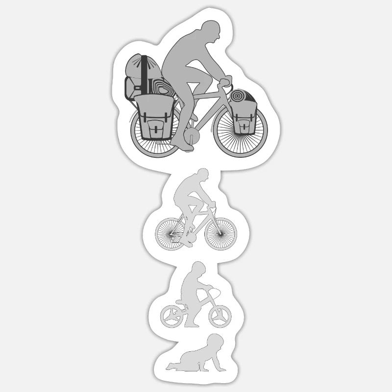 Roue Evolution blanche Sticker taille S (10 x 10 cm)