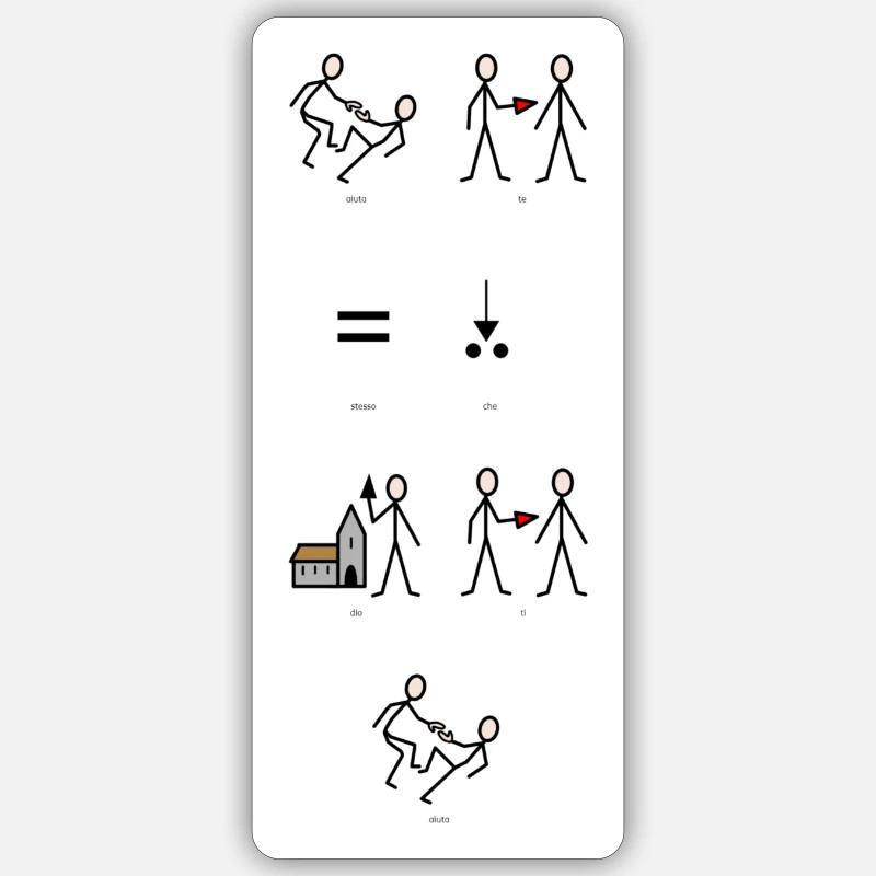 Hilf dir selbst, dass Gott dir hilft Sticker Größe S (10 x 10 cm)