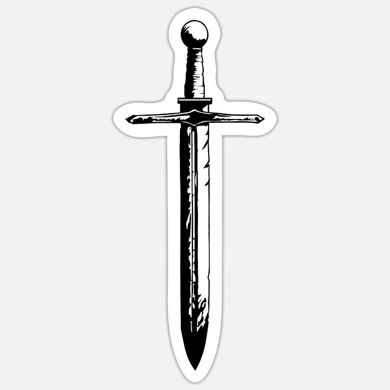 Épée Épéiste Épées Combat à l’épée Sticker taille S (10 x 10 cm)