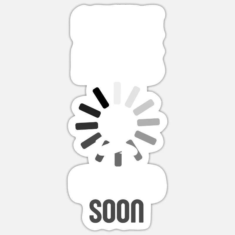 Awereness coming soon - Sticker taille S (10 x 10 cm) - blanc mat