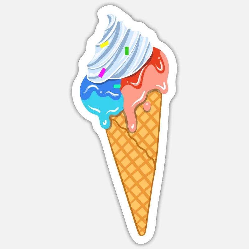 Eis Sticker Größe S (10 x 10 cm)