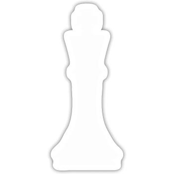 Chess piece king - Sticker size S (10 x 10 cm) - white matte - Front