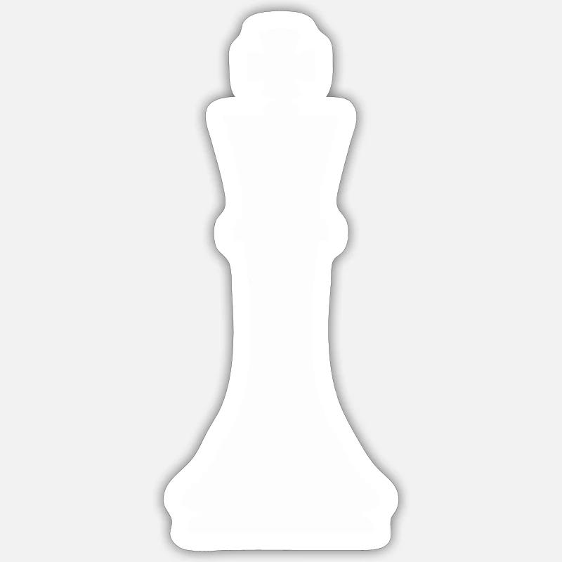Pièce d’échecs roi Sticker taille S (10 x 10 cm)