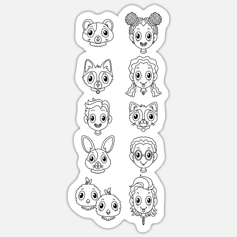 Sticker Größe S (10 x 10 cm) - 