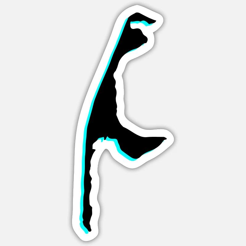 Sylt Silhouette Sticker size S (10 x 10 cm)