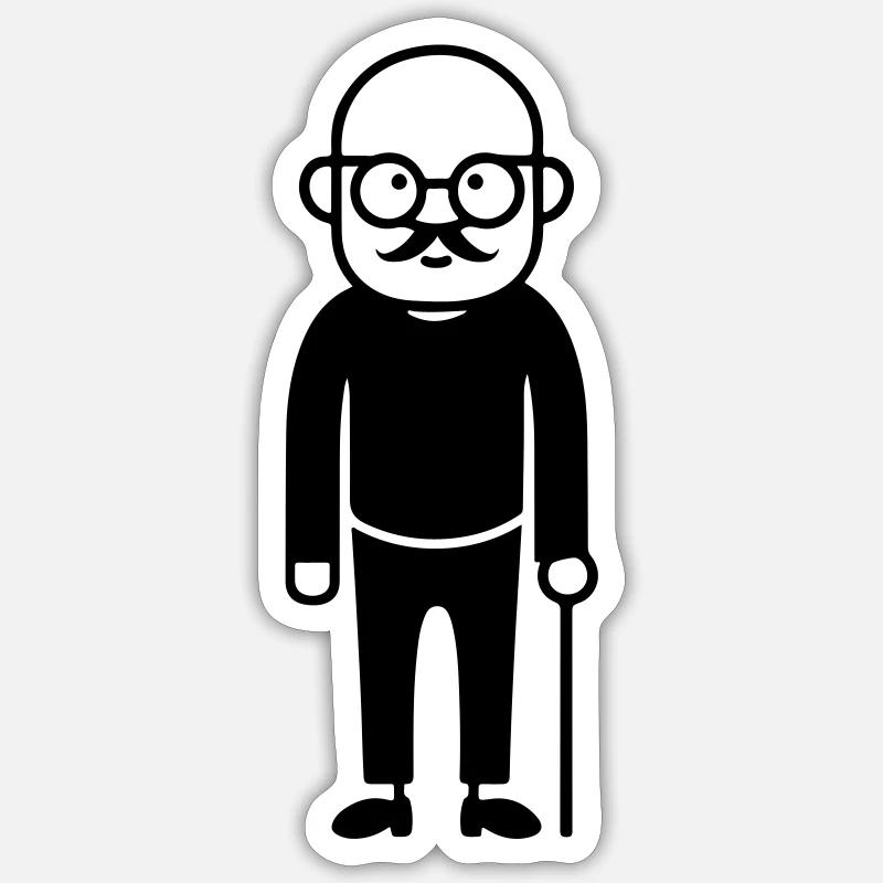 Papy Senior Sticker taille S (10 x 10 cm)